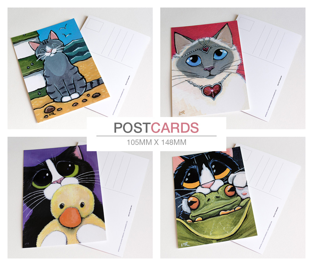 Cat Postcards by Lisa Marie Robinson
