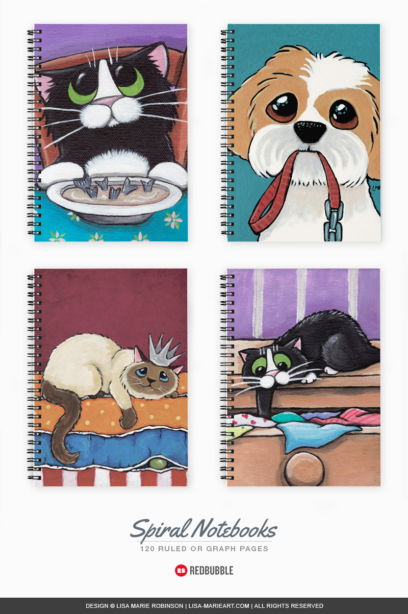 New Cat Illustration Notebooks