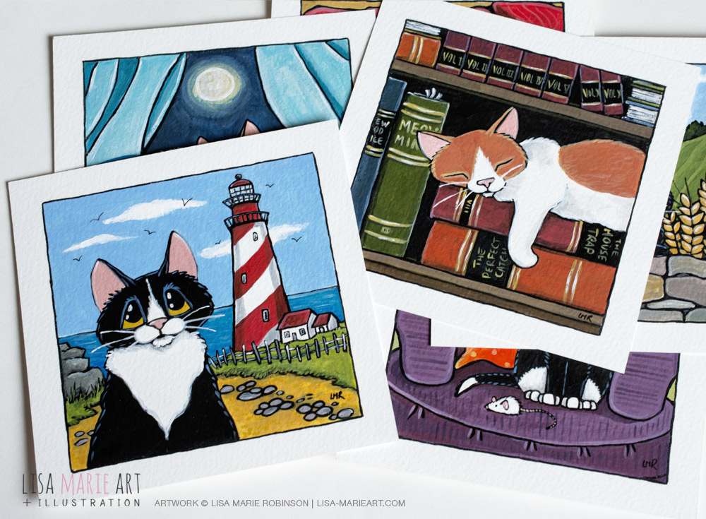 New Cat Art at Whitby Galleries - August 2016