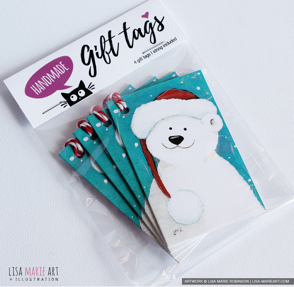 Polar Bear Christmas Gift Tags