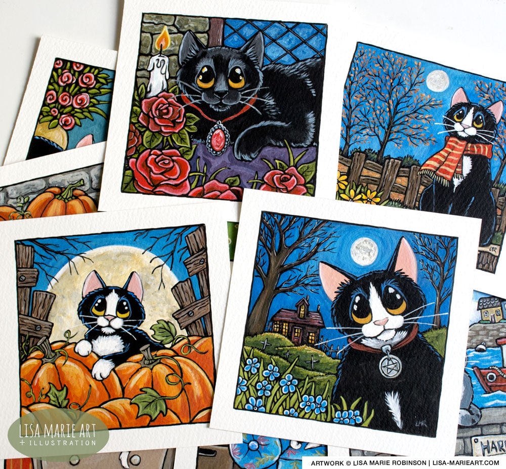 Autumn Cats and Gothic Cats