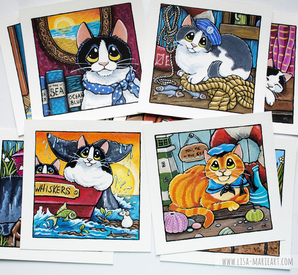 Sailor Cats Illustrations