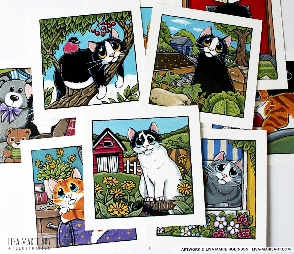 Outdoor Cat Illustrations at Whitby Galleries