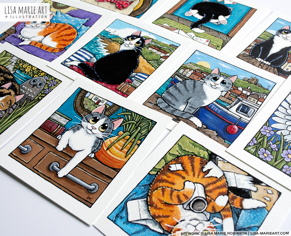 New Cat Illustrations at Whitby Galleries