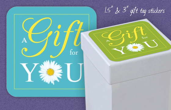 A Gift for You - Gift tag stickers by Lisa Marie Robinson