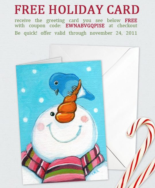 Free Holiday Greeting Card Offer