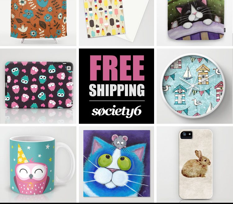Free Shipping Society6 March 2014