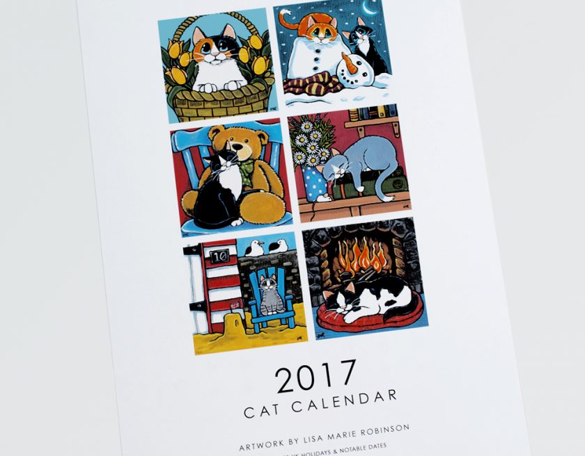 2017 Cat Calendar by Lisa Marie Robinson