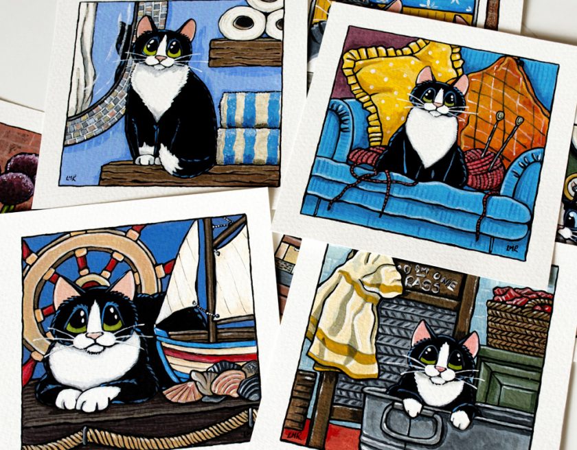 Whimsical Cat Paintings Whitby Galleries March 2017