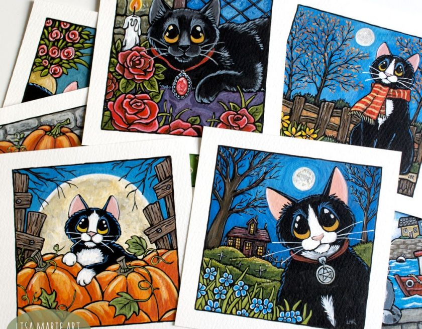Autumn Cats and Gothic Cats